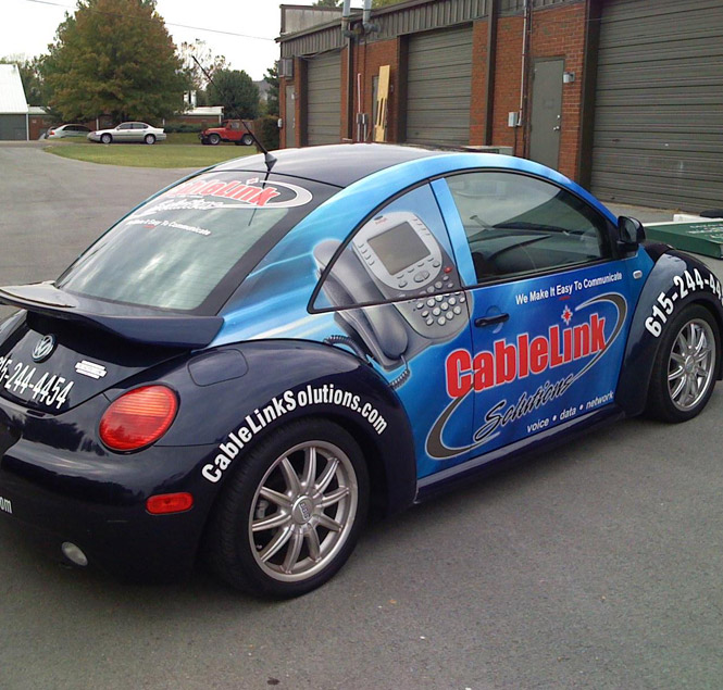 VW Beetle vehicle wrap